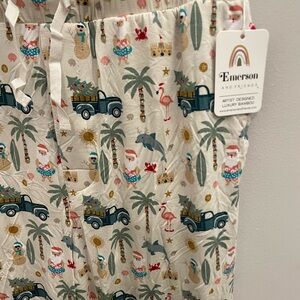 Women’s Pajama Pants - Coastal Christmas